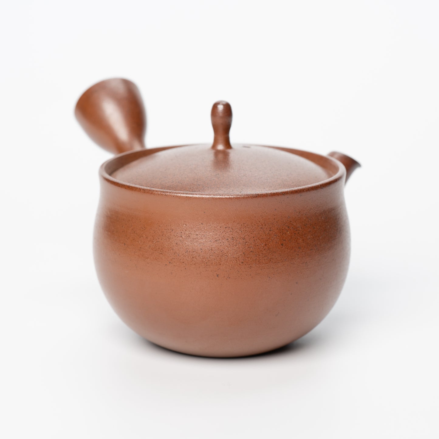 Shun Otsuki Purple clay wood-fired kiln wide horizontal teapot 072