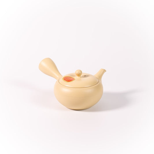 急須 日本茶インストラクター認定品 110cc　クリーム色